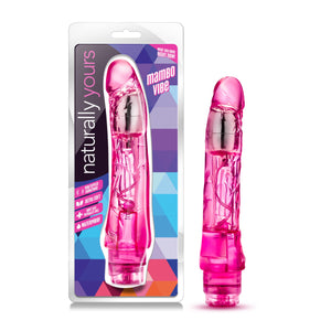 Blush Mambo Vibe - 9 Inch Long Soft Realistic Feel Vibrating Dildo - Slim 1.4'' Multi Speed Flexible Vibrator - Ipx7 Waterproof 