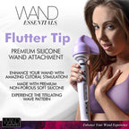 Wand Essentials Flutter Wand Massager Attachment, Purple, 1 Count (Pack Of 1) (Ac521)