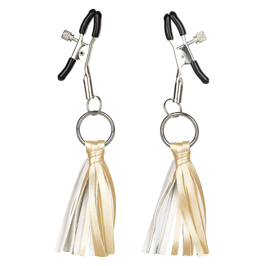 Nipple Play Playful Tassels Nipple Clamps - Gold