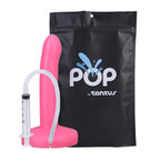 Tantus Pop Slim Squirting Dildo Pink Bag