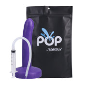 Tantus Pop Slim Squirting Dildo Pur Bag
