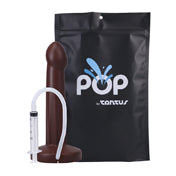 Tantus Pop Squirting Dildo Brown Bag