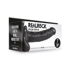 RealRock 7in Hollow StrapOn WBalls Blk