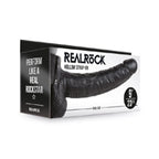 Realrock 9In Hollow Strapon Wballs Blk