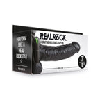 Realrock 7In Vibrhollowstraponwballs Blk