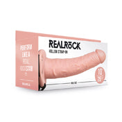 Realrock 10In Hollow Strapon Beige