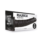 Realrock 10In Hollow Strapon Black