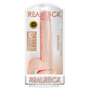 Realrock 10In Straight Dildo Wballs Bge