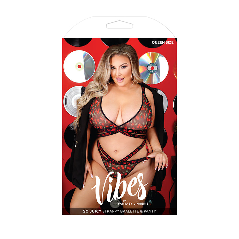 FL Vibes SoJuicy BralettePanty Blk QS