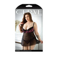 FL CurveMadison BbydollPnty BlkPnk 1X2X