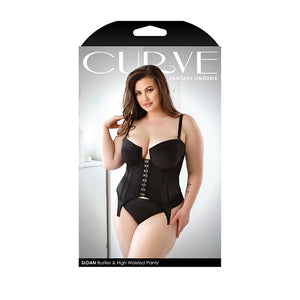 FL Curve Sloan BustierHWPanty Blk 3X4X