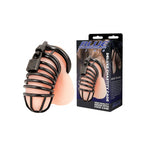 Blue Line Deluxe Chastity Cage Black