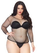 Leg Avenue Spandex long sleeved Industria Black Color