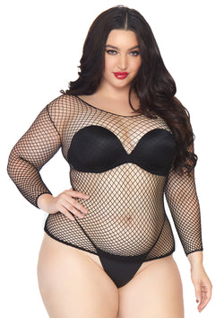 Leg Avenue Spandex long sleeved Industria Black Color