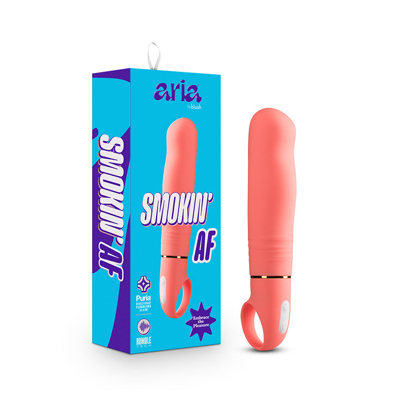 Aria Smokin Af Silicone Vibrator Coral