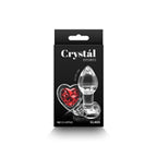 Crystal Desires Red Heart Gem Plug Small