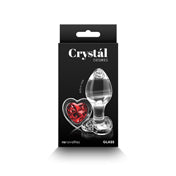 Crystal Desires Red Heart Gem Plug Med