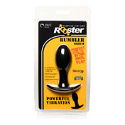 Rooster Rumbler Vibr Sili Plug Med Blk