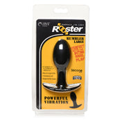 Rooster Rumbler Vibr Sili Plug Large Blk