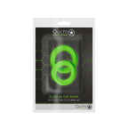 Ouch Gitd 2Pc Silicone Cockring Set Grn