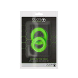 Ouch Gitd 2Pc Silicone Cockring Set Grn