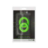 Ouch Gitd 2Pc Silicone Cockring Set Grn