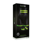 Ouch Gitd Thighhandcuffs Belt Grn Lxl