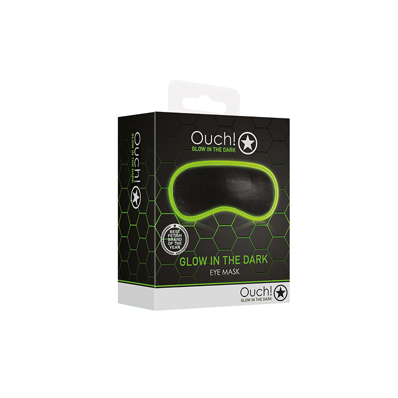 Ouch GITD Eye Mask BlackNeon Green