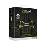 Ouch GITD Neo Body Harness NeonGrn LXL