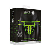Ouch Gitd Stripedjockstrap Neongreen Sm
