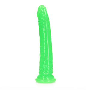 Realrock Gitd Slim 10In Dildo Neon Green
