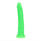 Realrock Gitd Slim 10In Dildo Neon Green
