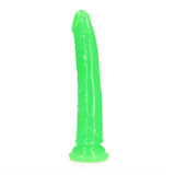Realrock Gitd Slim 10In Dildo Neon Green
