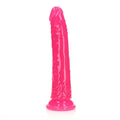 Realrock Gitd Slim 8In Dildo Neon Pink