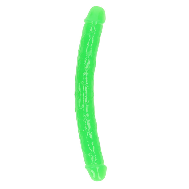 Realrock Gitd Double Dong 12In Neongreen
