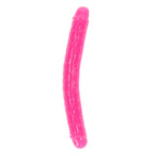 Realrock Gitd Double Dong 12In Neon Pink