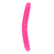 Realrock Gitd Double Dong 12In Neon Pink