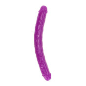 Realrock Gitd Double Dong 15In Neonpurpl