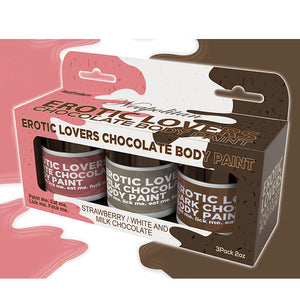 Erotic Choc Body Paints WhiteChocStraw