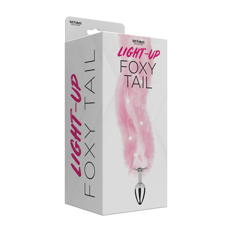 Foxy Tail Light Up Faux Fur Butt Plug Pk