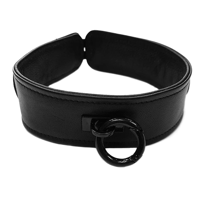 Rouge Leather Collar Black WAccess