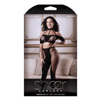 Sheer MissingU 2PcCrpTpLeggings Blk OS