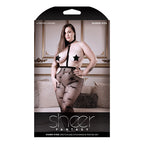 Sheer StarryEyed StckngPsty Set Blk QS