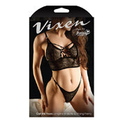 Vixen Callmeyours Ll Brlt&Thong Blk Lxl