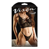 Vixen Callmeyours Ll Brlt&Thong Blk Lxl