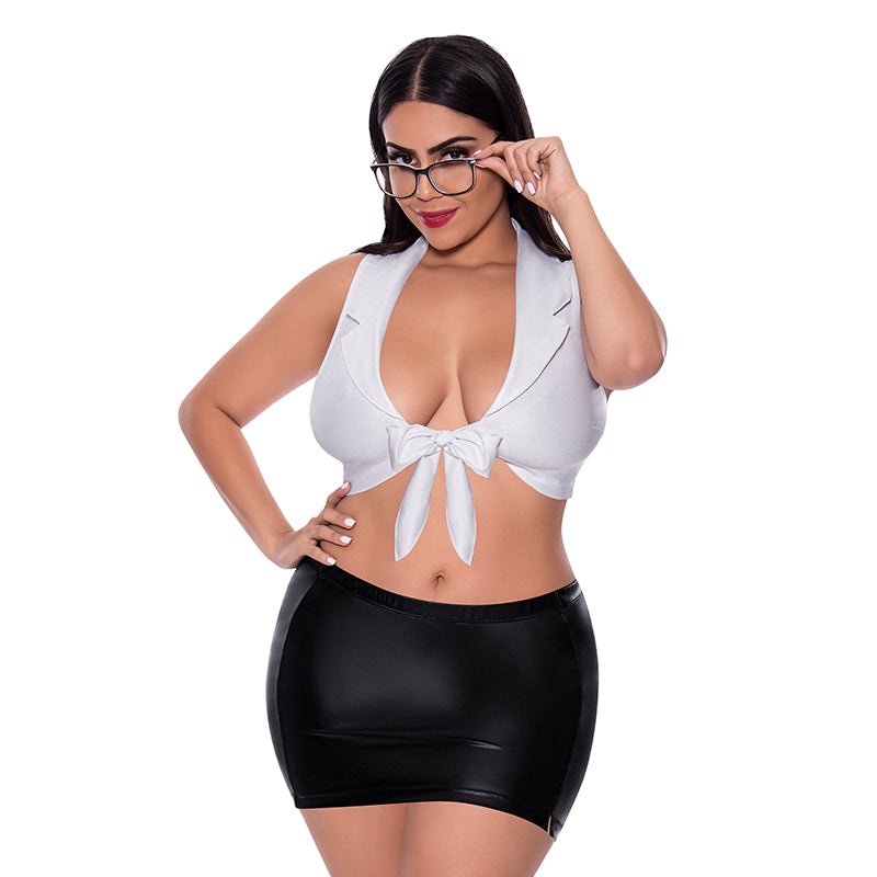 Ms Dress Up Sexy Ceo Costume White Qs