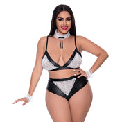 Ms Dress Up Dirty Deeds Costume Black Qs