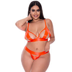 Ms Straptease Bra Crotchless Pnty Orn Qs