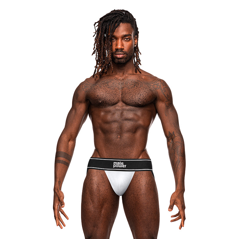 Mp Modal Rib Jock White Sm