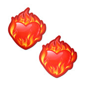 Pastease Flaming Heart Nipple Pasties